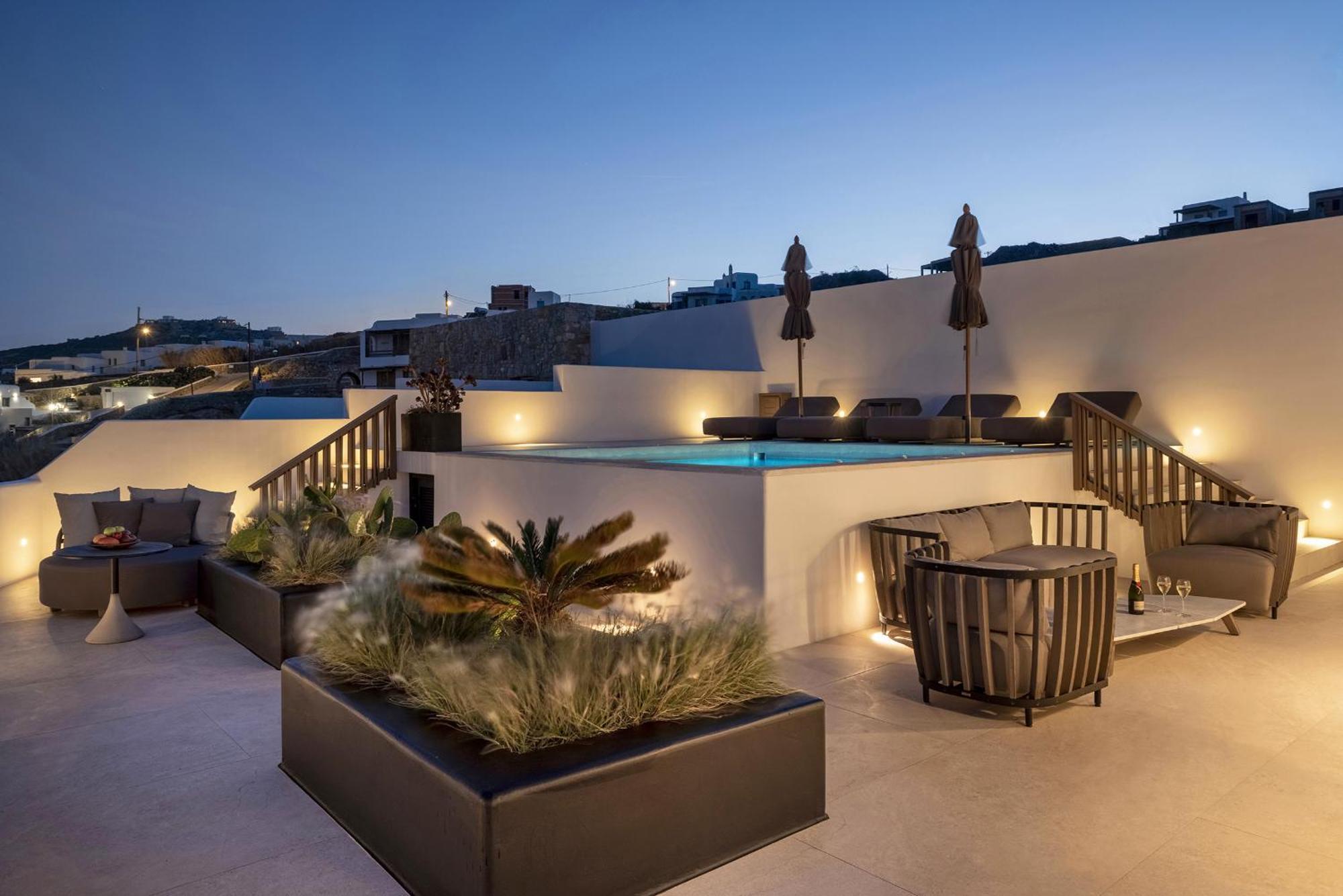 Aeonic Suites And Spa Mykonos Town Экстерьер фото