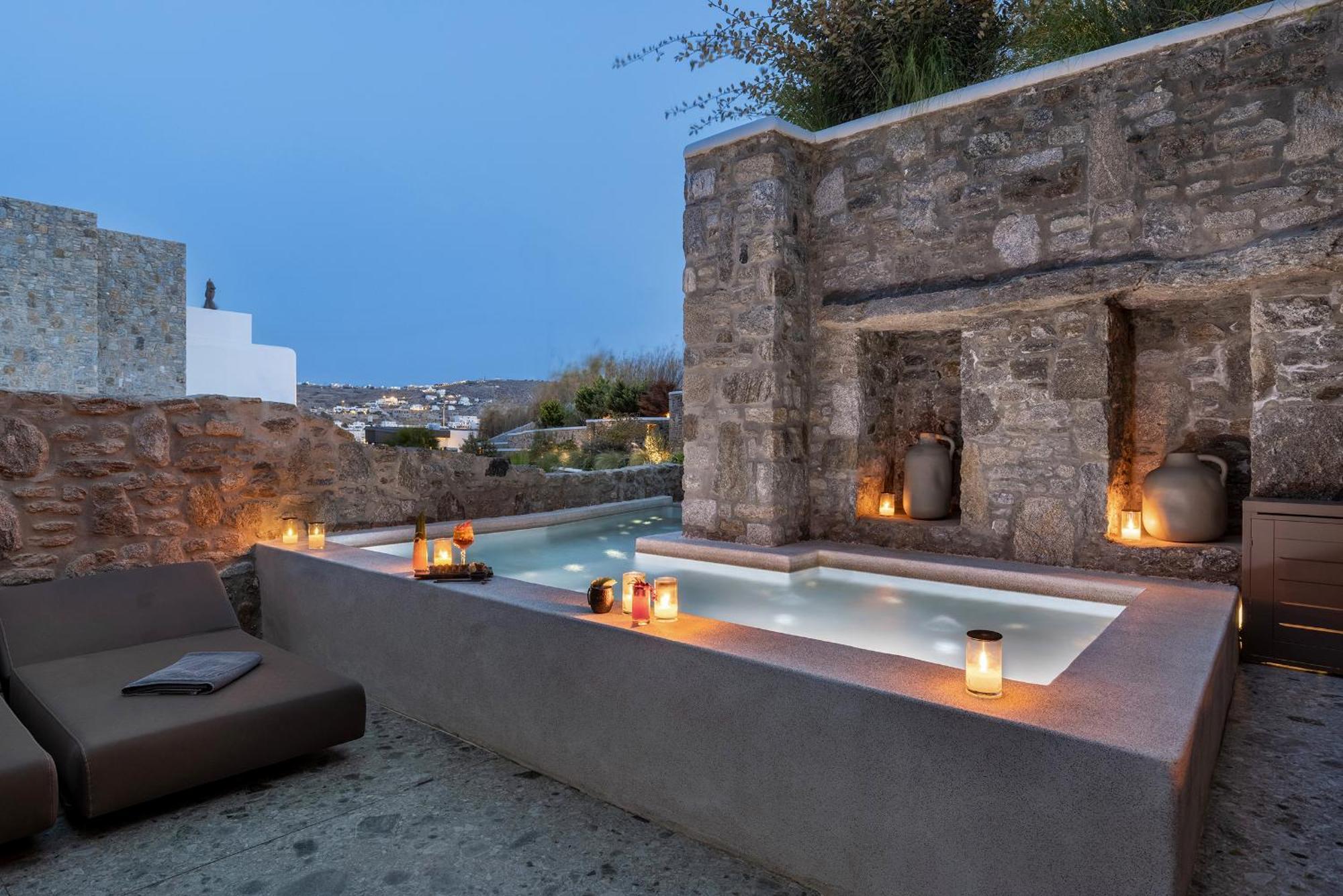 Aeonic Suites And Spa Mykonos Town Экстерьер фото